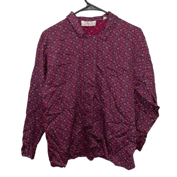 Talbots Tops - Talbots Petite Collection Women's Paisley Button-Up Blouse Size 10